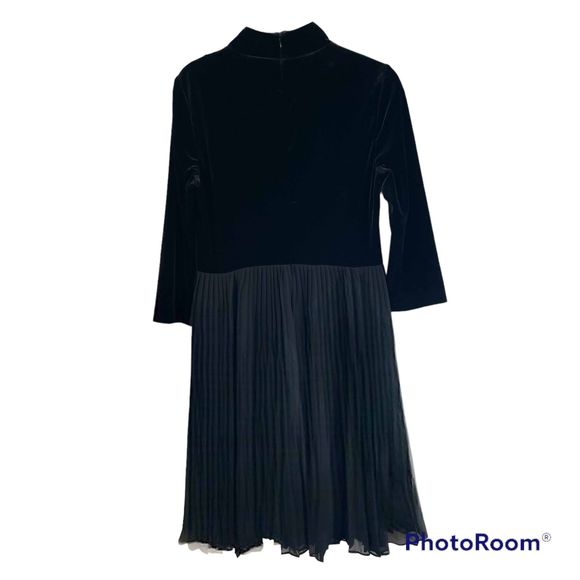 Adrianna Papell Velvet Top Fit and Flare Pleated
Chiffon Skirt Dress Size 8 - Picture 2 of 9